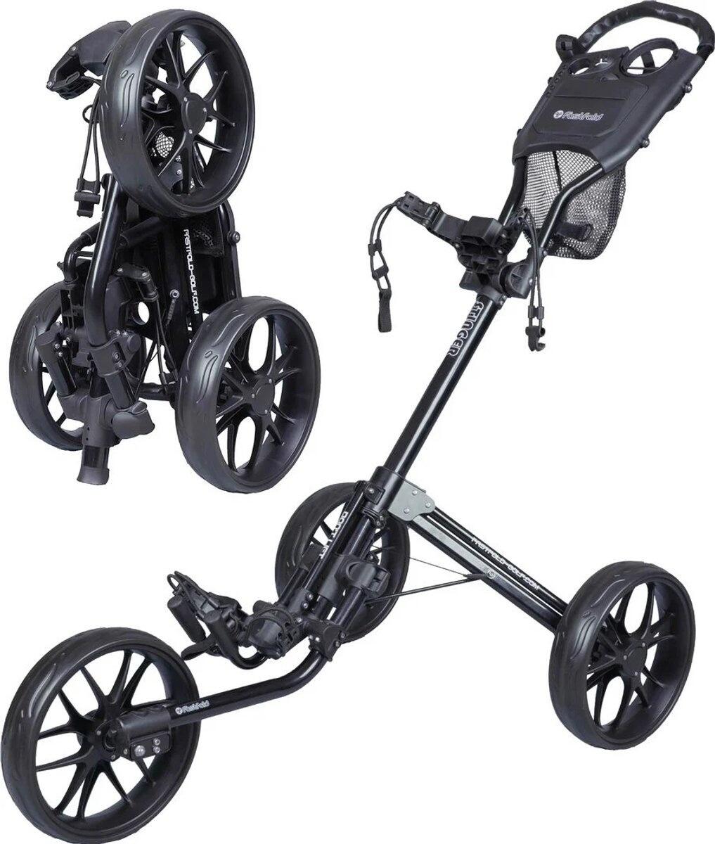 FastFold Mission 5.0 Golftrolley - Mat Charcoal - Zwart 3/5