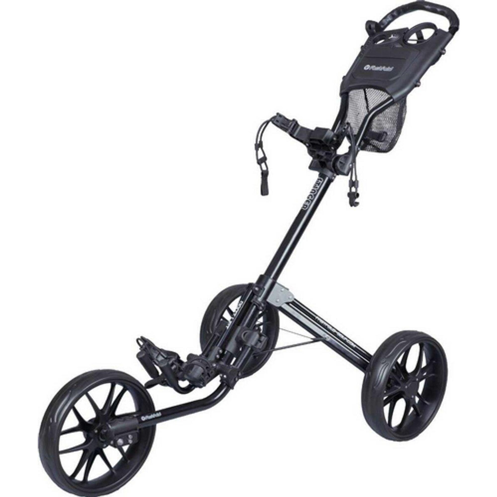 Flat By Fastfold - Chariot De Golf Fastfold Mission 5.0 - Charbon Mat - Noir - Chariot De Golf - Gris|noir - Taille Unique - Decathlon