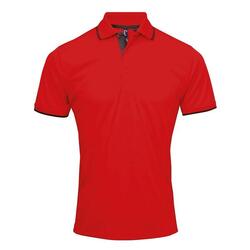 Polo Motif/style Contrasté Homme (Noir / Violet)