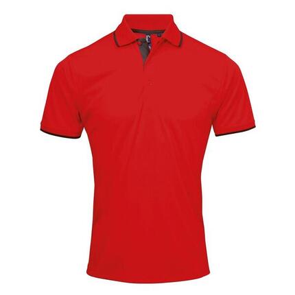 Polo Motif/style Contrasté Homme (Noir / Violet)