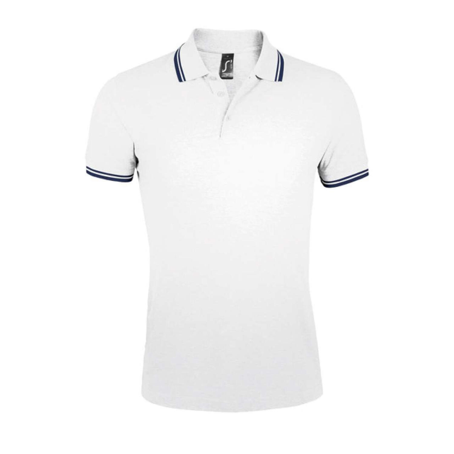 blanc / bleu marine.