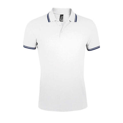 Polo PASADENA Homme (Bleu Roi / Blanc)