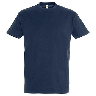 Unisex imperial ringspun katoen tshirt voor volwassenen (franse marine)