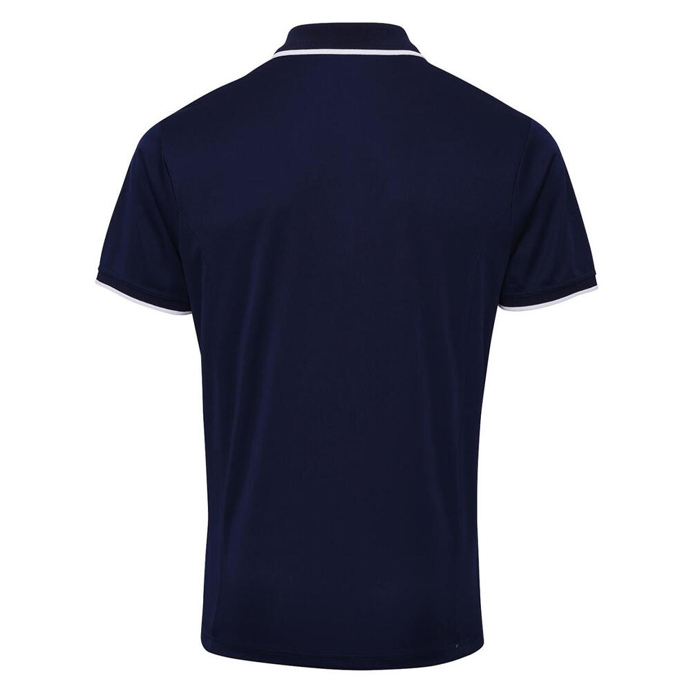 Maglietta Polo ContrastoCoolchecker Uomo Premier Blu Navy 2/4