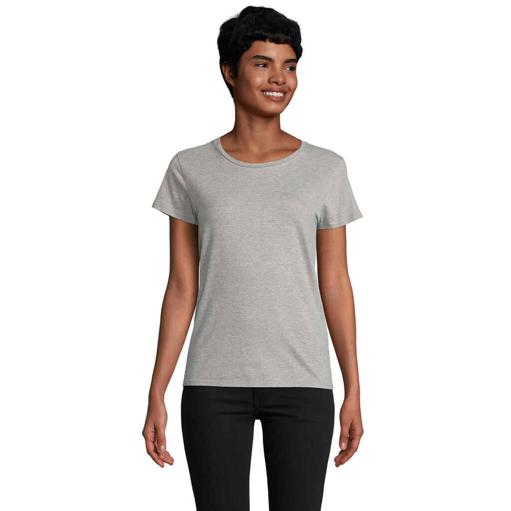 Womens/Ladies Pioneer TShirt (Grey Melange)
