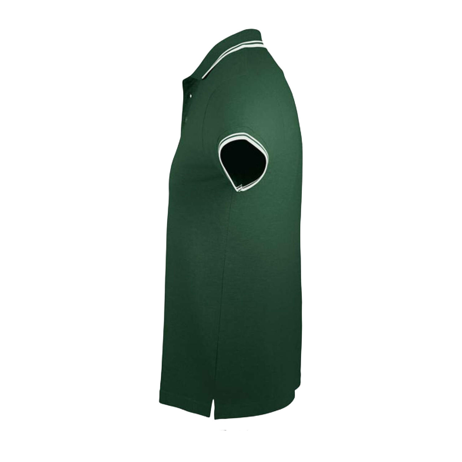 Polo PASADENA Homme (Vert Forêt / Blanc) 3/4