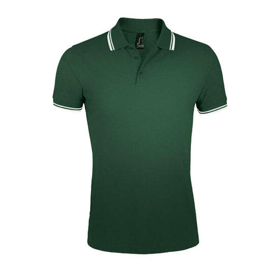 Polo PASADENA Homme (Vert Forêt / Blanc)