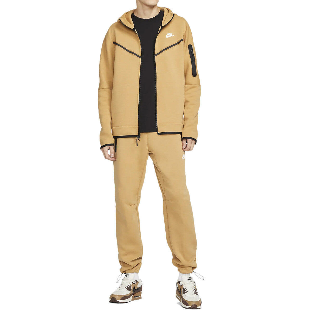 Veste Uomo Nike Tech Fleece Full Zip beige 6/7