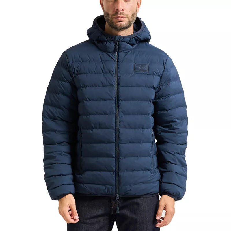 Ea7 - Doudoune À Capuche Ea7 Emporio Armani - Doudoune Synthétique - Bleu - Decathlon