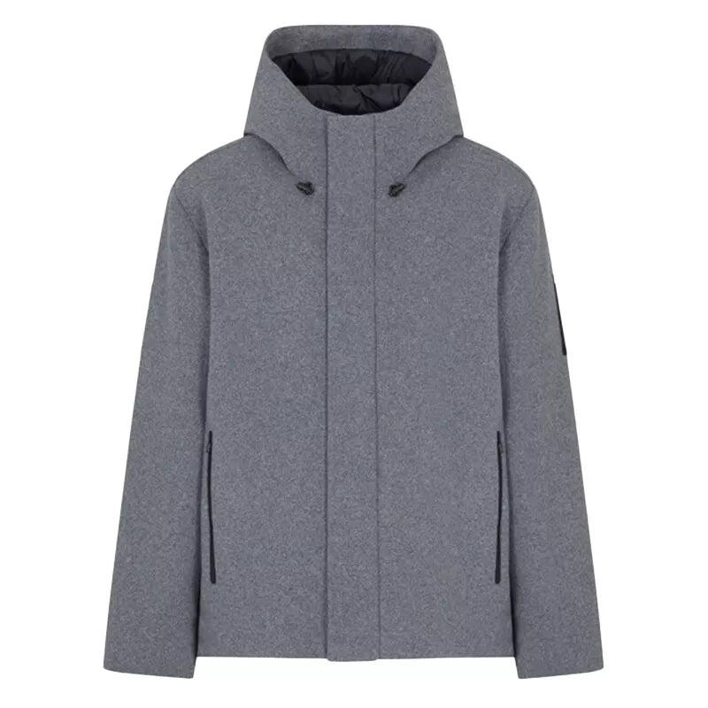 Ea7 - Caban À Capuche Ea7 Emporio Armani - Manteau - Gris - Decathlon