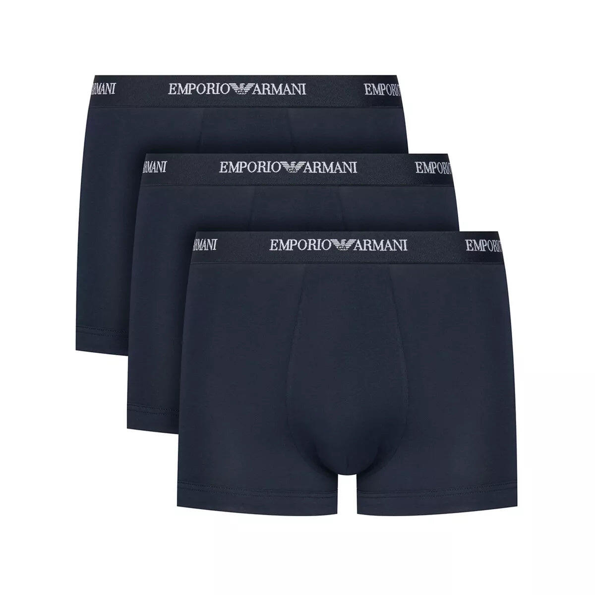 Ea7 Pack 3 Boxers Emporio Armani Para Homem Azul da Decathlon