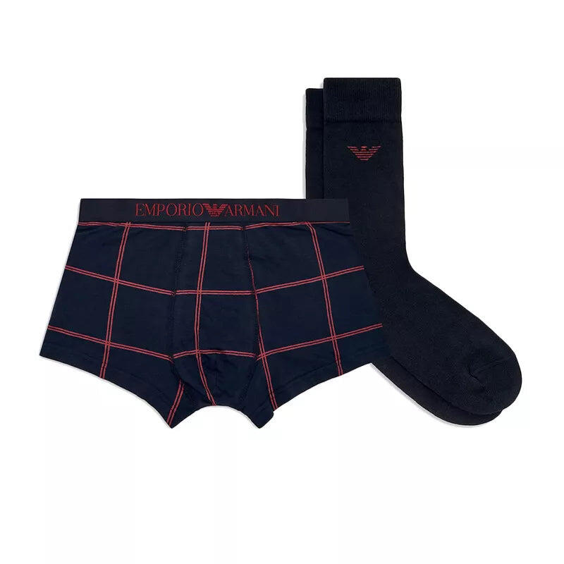 BOXER CHAUSSETTE EA7 Emporio Armani Coffret Caleçon+Chaussettes EA7 1/4