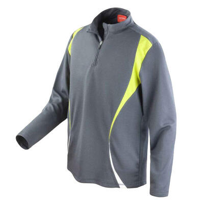 Dames trial training top (houtskool/lime/wit)