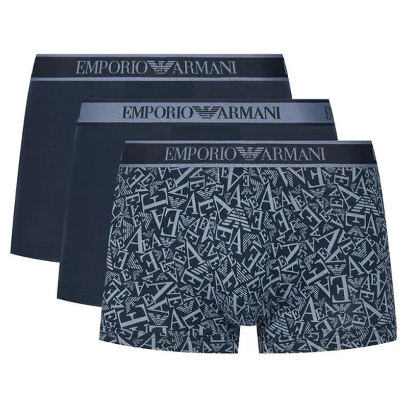 Ea7 Boxers Para Emporio Armani Boxer Pack3 Homem Azul da Decathlon