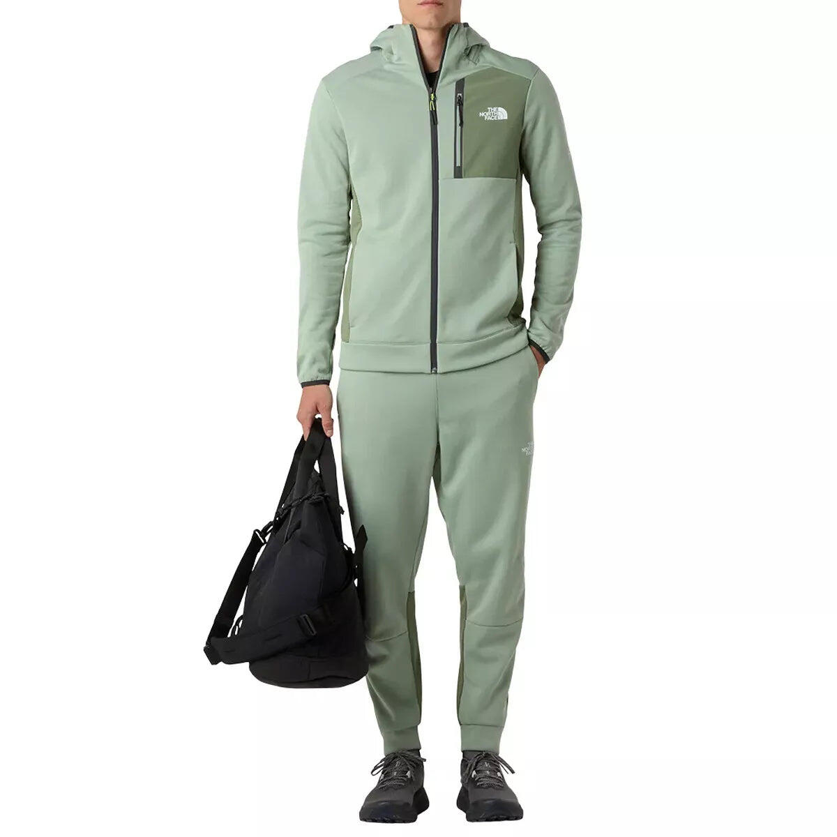 Felpe in pile per uomo The North Face Mountain Athletics Verde 6/6