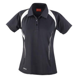 Polo TEAM SPIRIT Femme (Noir / Blanc)