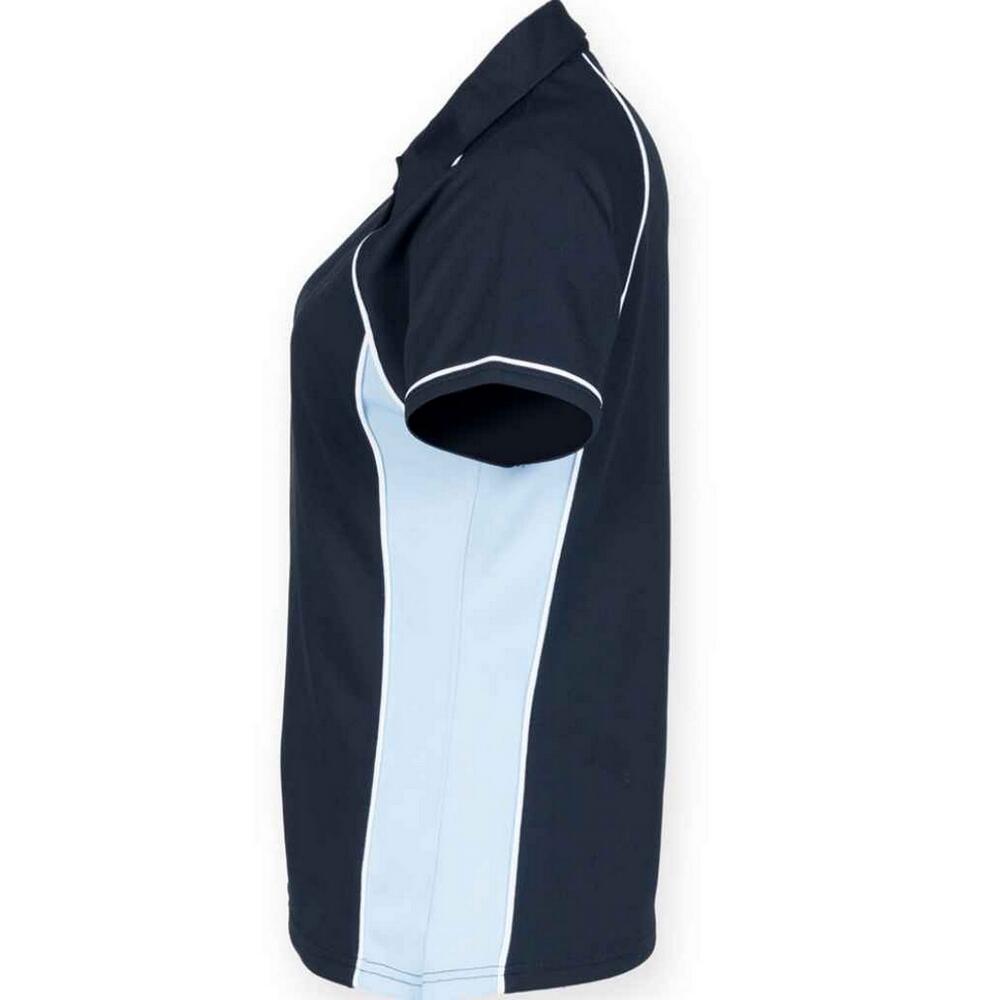Camisola pólo com canelado de desempenho para senhora/senhora 2/2