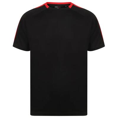 Unisex tshirt volwassenen (zwart/rood)
