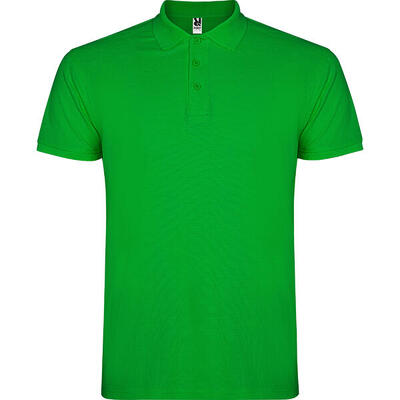 Heren ster poloshirt (wit)
