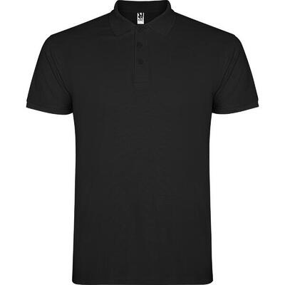Heren ster poloshirt (wit)