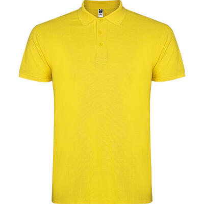 Heren ster poloshirt (wit)