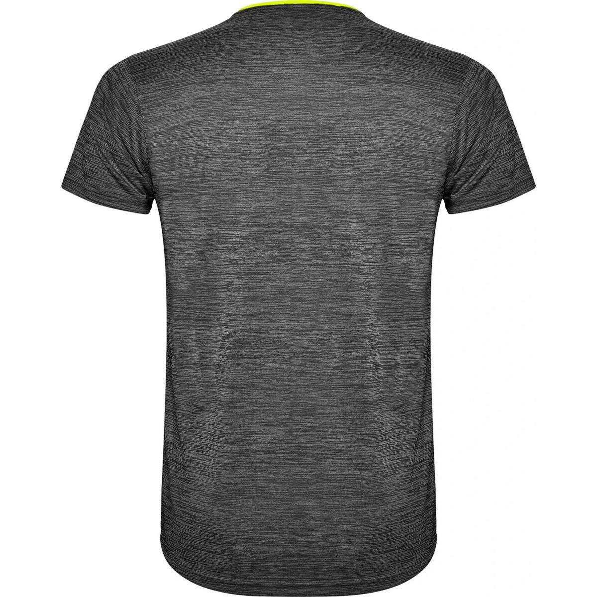 Camiseta Zolder para Hombre Amarillo Fluorescente, Negro Jaspeado 2/2