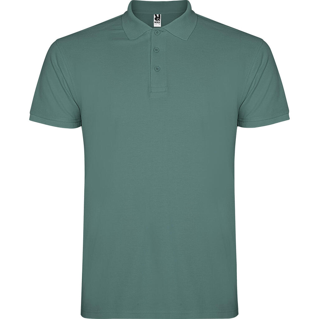 Mens Star Polo Shirt (Calm Blue)