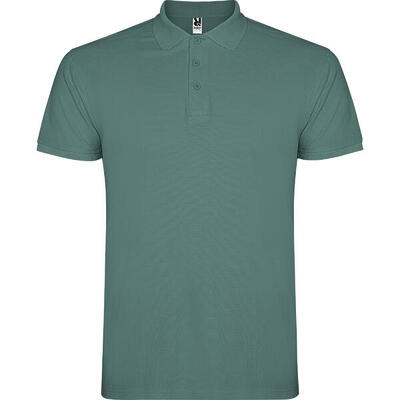 Heren ster poloshirt (wit)