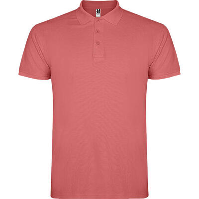 Heren ster poloshirt (wit)