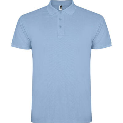 Heren ster poloshirt (wit)