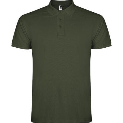 Heren ster poloshirt (wit)