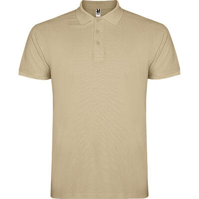 Heren ster poloshirt (wit)