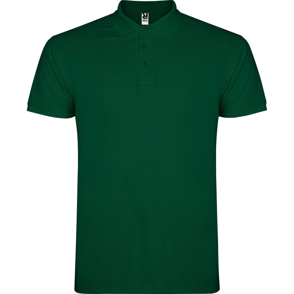 Mens Star Polo Shirt (Bottle Green)