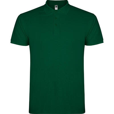 Heren ster poloshirt (wit)