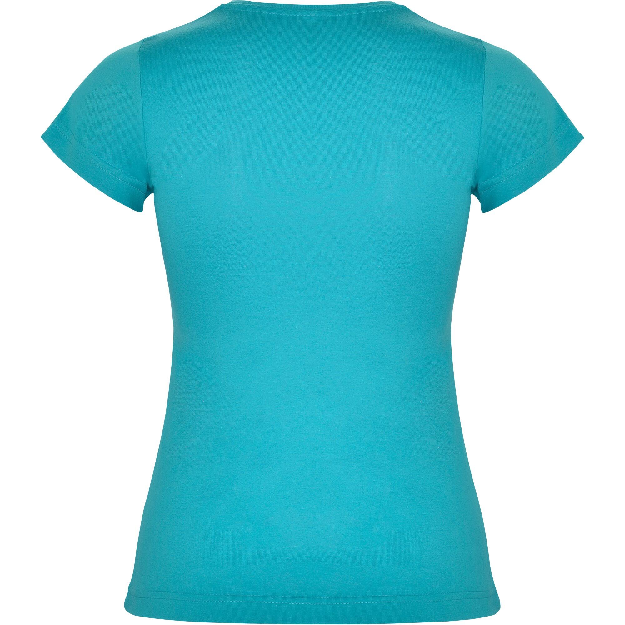 T-Shirt Jamaica Plain para rapariga (Turquesa) 2/4