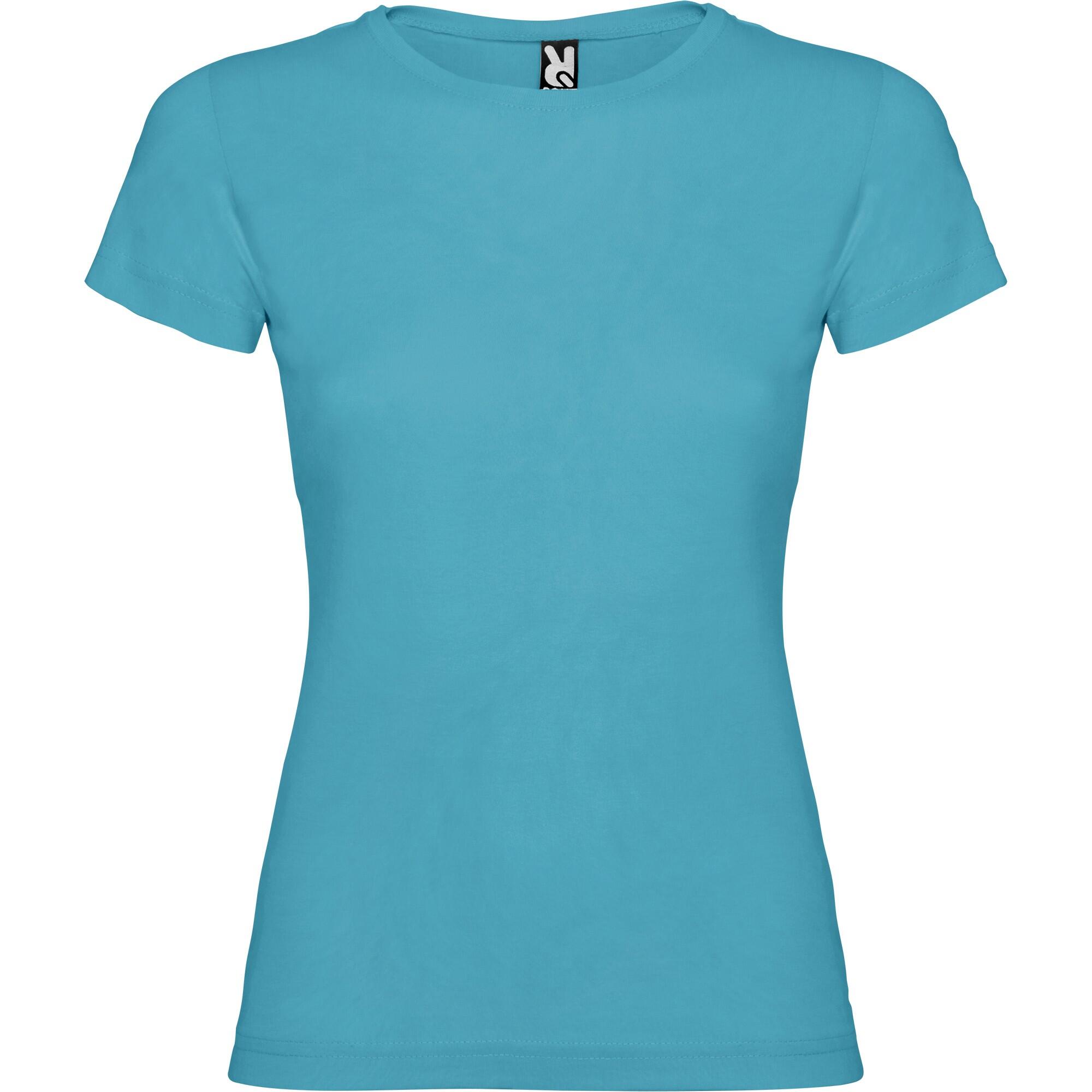 Roly - Tshirt Motif/style Uni Jamaica Fille (turquoise Vif) - T-shirt Manches Courtes - Bleu - Decathlon