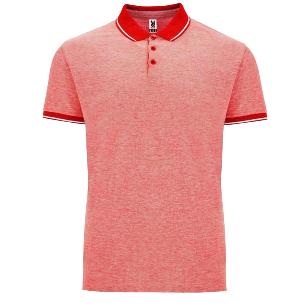 Mens Bowie Polo Shirt (Heather Red)