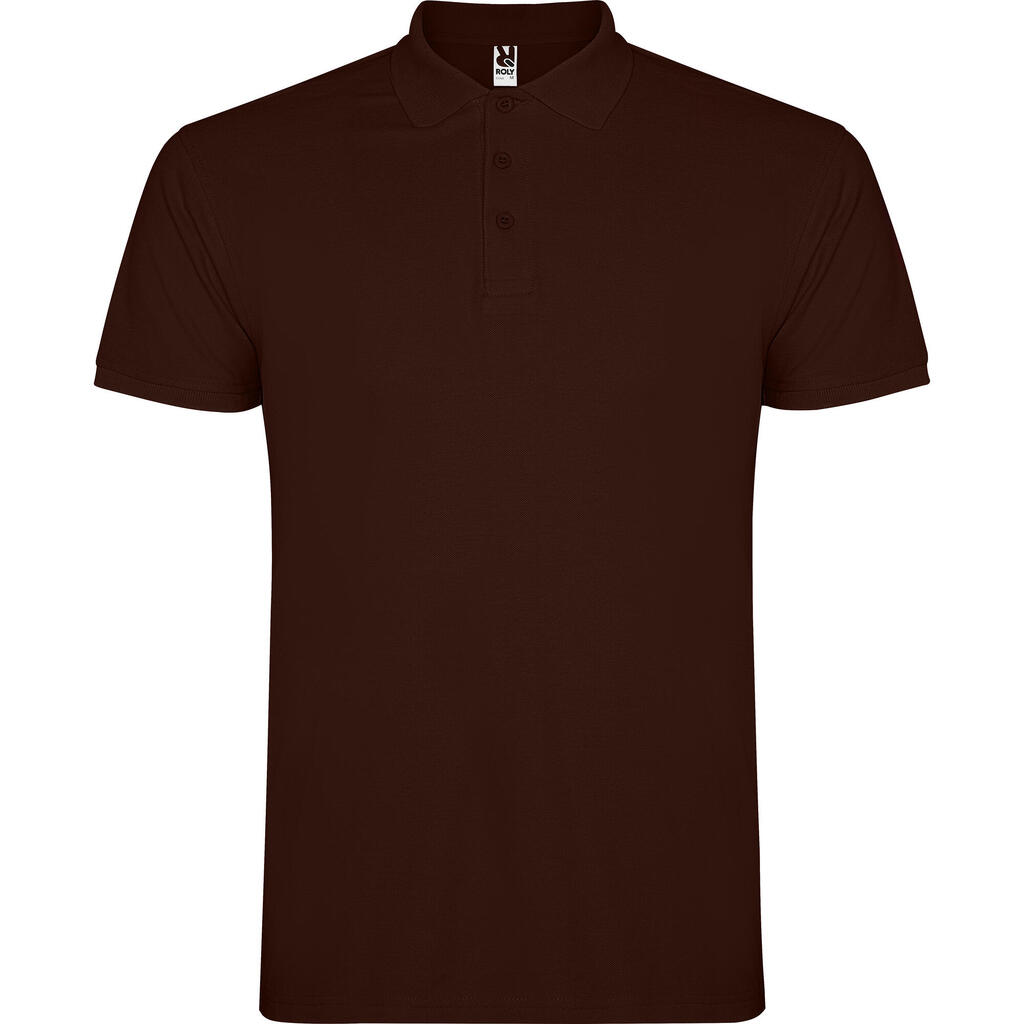 Mens Star Polo Shirt (Chocolate)