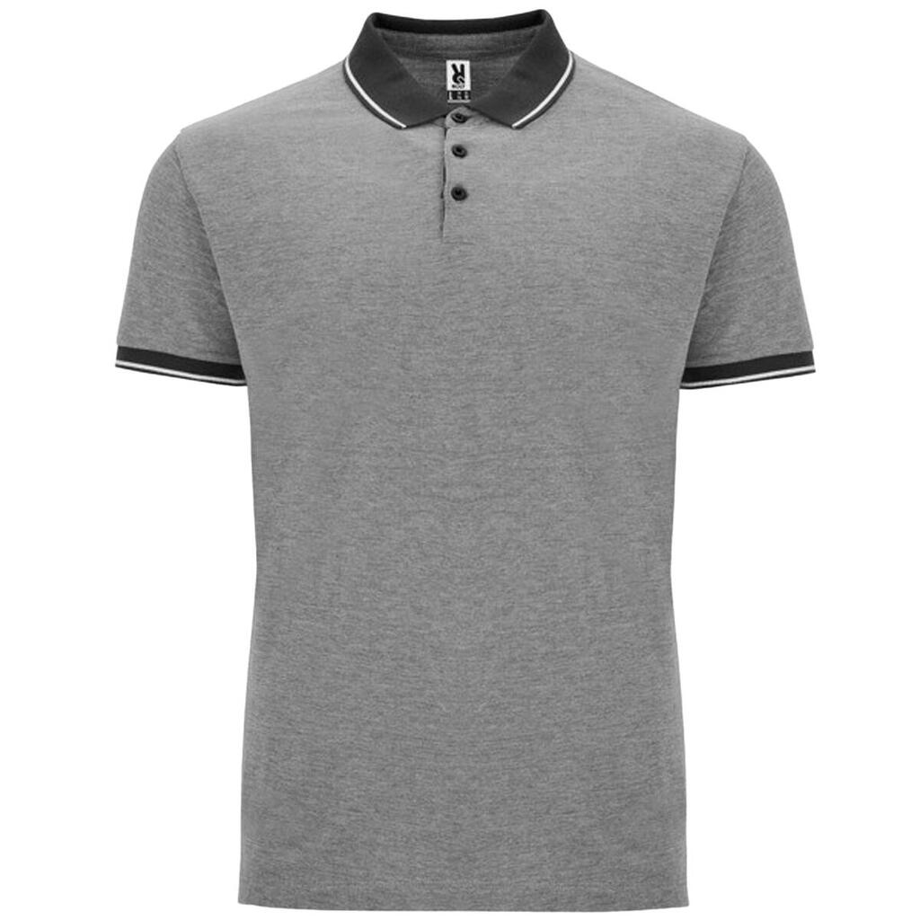 Mens Bowie Polo Shirt (Black Melange)