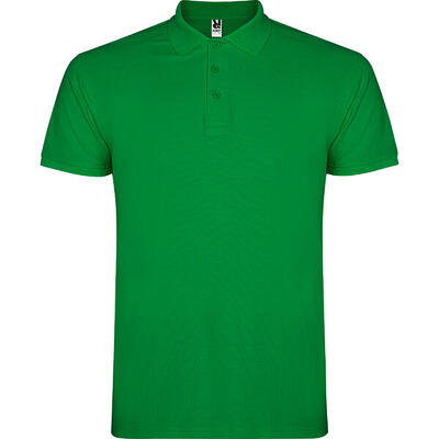 Heren ster poloshirt (wit)