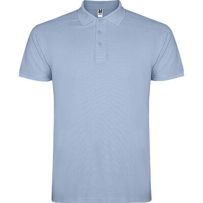 Heren ster poloshirt (wit)