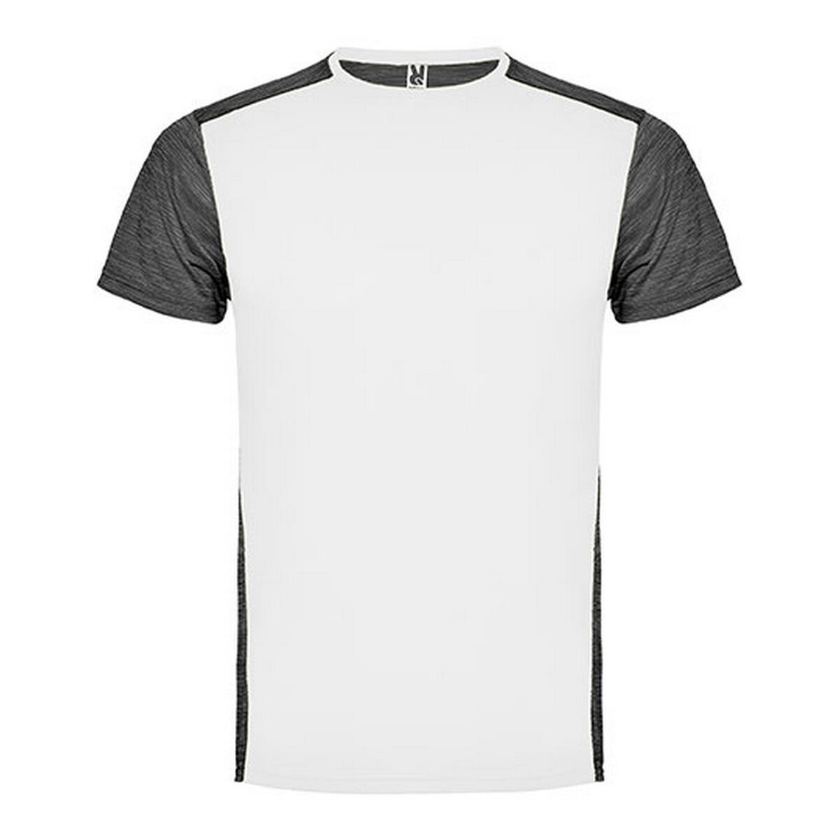 Roly - Tshirt Zolder Homme (blanc / Noir Chiné) - T-shirt Manches Courtes - Marron|noir - Decathlon