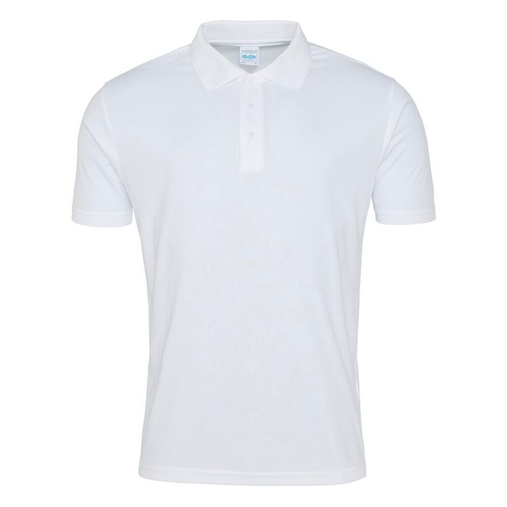 Mens Smooth Polo Shirt (Arctic White)