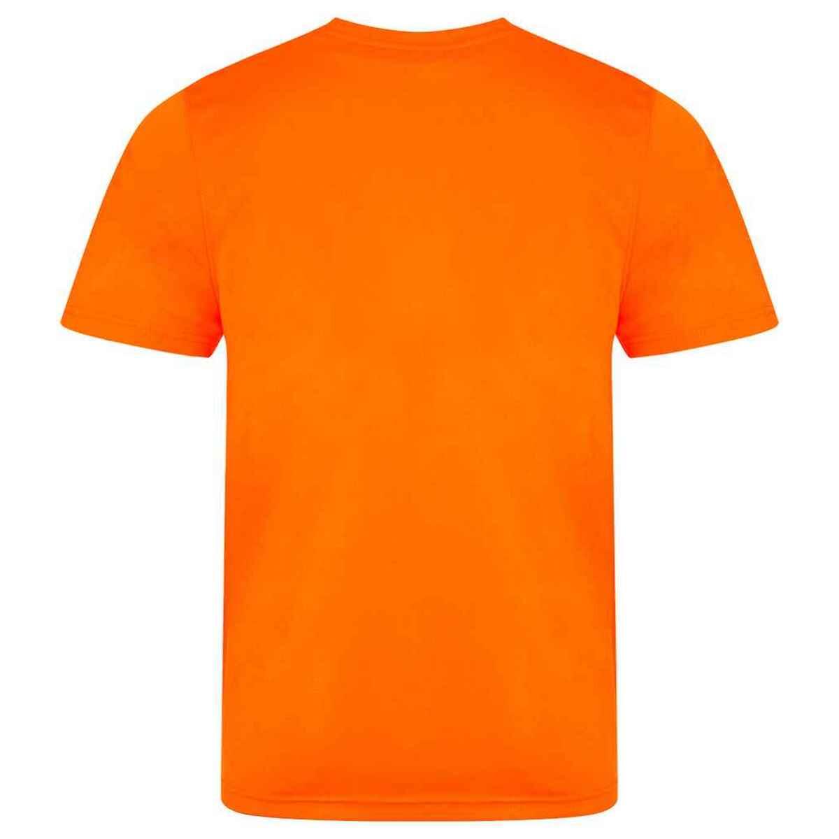 Camiseta de Suave para Adultos Unisex Naranja Eléctrico 2/2