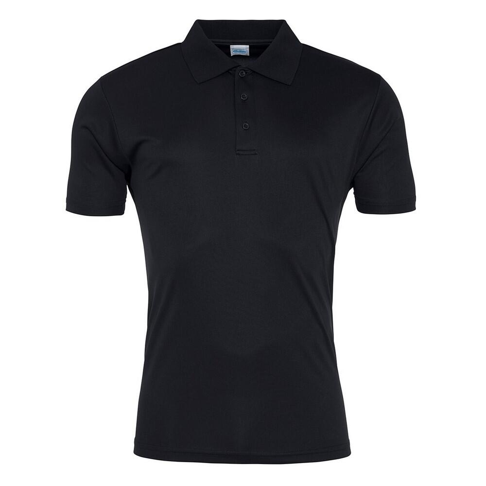 Mens Smooth Polo Shirt (Jet Black)