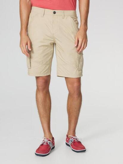 Bermuda homme VALENBER ceinture semi-élastiquée, Osier, 100% coton