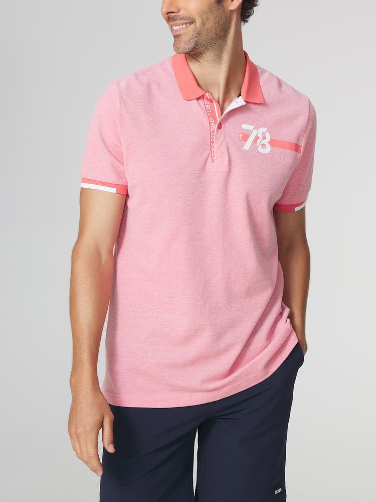 Polo manches courtes homme JERODPOL Recif, slim fit, 100% coton 2/5