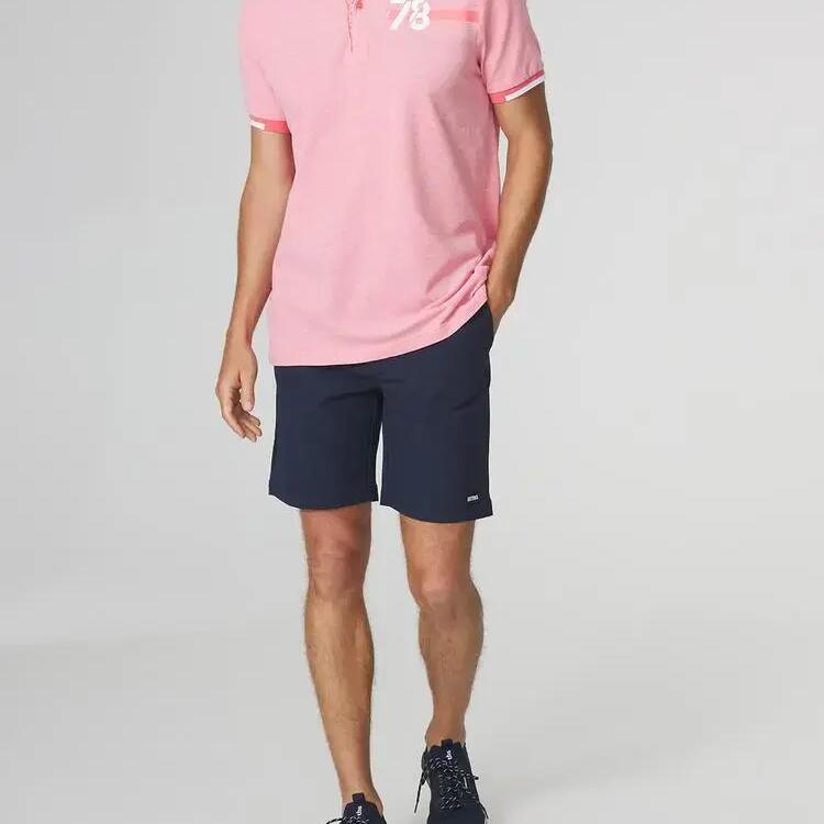 Men's Pink Polo Shirt TBS JERODPOL
