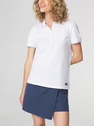 Polo manches courtes femme IRRISPOL 1973, coton mélangé - rose/rouge