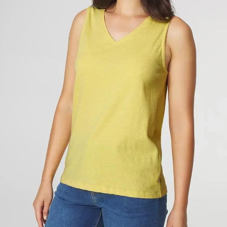 Women's Yellow Vest Top TBS ADINADEBP